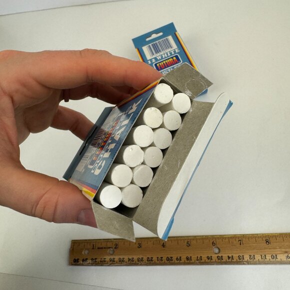 Vtg 90s Futura Dustless Chalk White Prop Collectible Incomplete Some Used READ - Picture 10 of 10